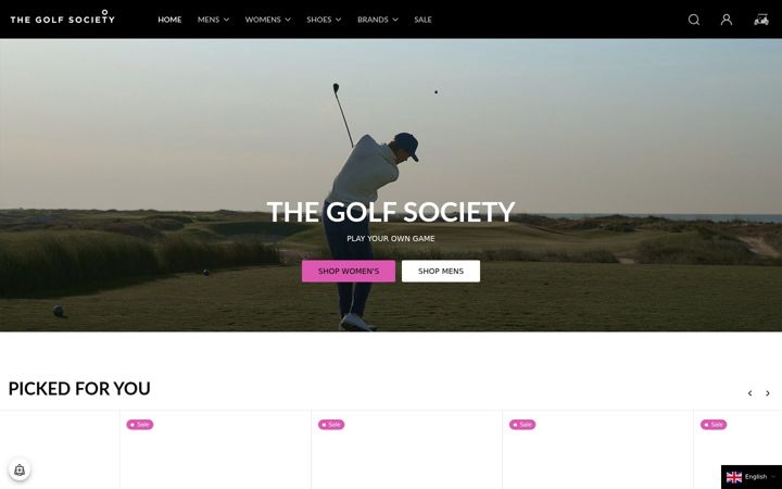 Screenshot di thegolfsociety.com.au