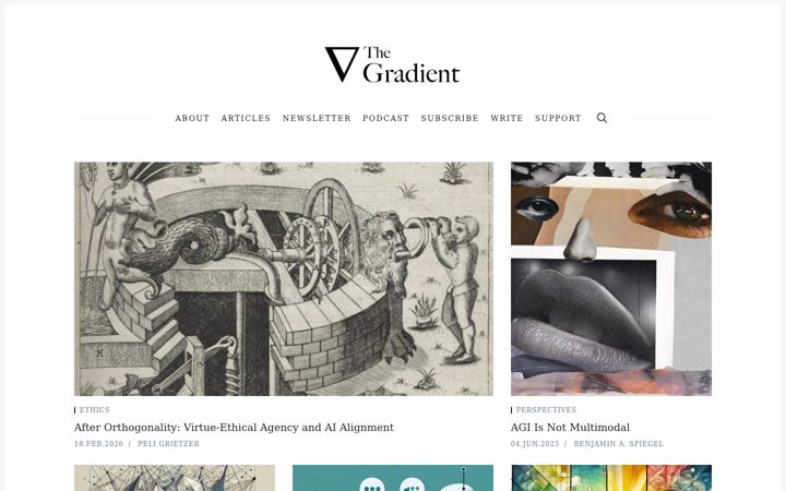 Screenshot of thegradient.pub