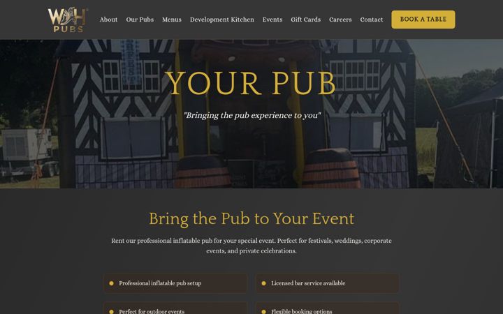Zrzut ekranu thegreatbritishpub.co.uk