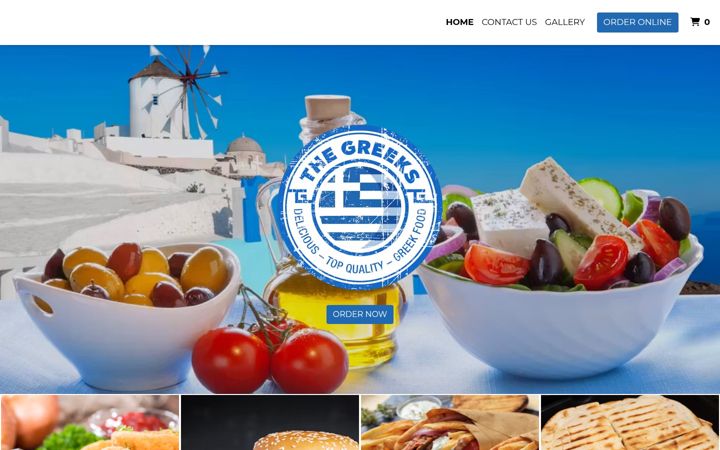 Screenshot of thegreeksfoodtruck.com