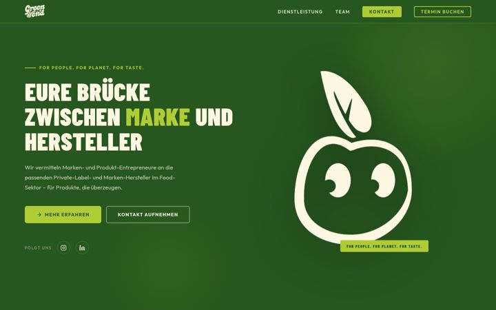 Screenshot of thegreenvend.com