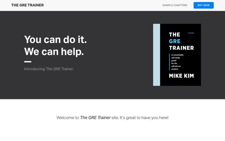 Screenshot του thegretrainer.com