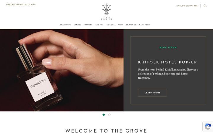 Screenshot of thegrovela.com