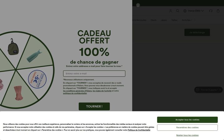 Screenshot of thehalara.fr