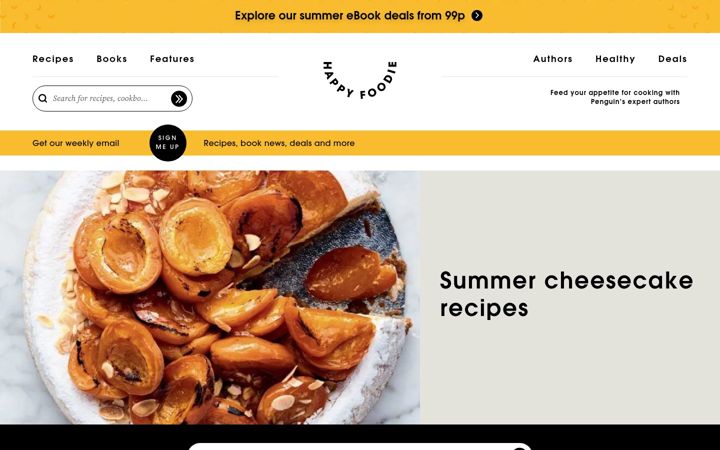Screenshot of thehappyfoodie.co.uk