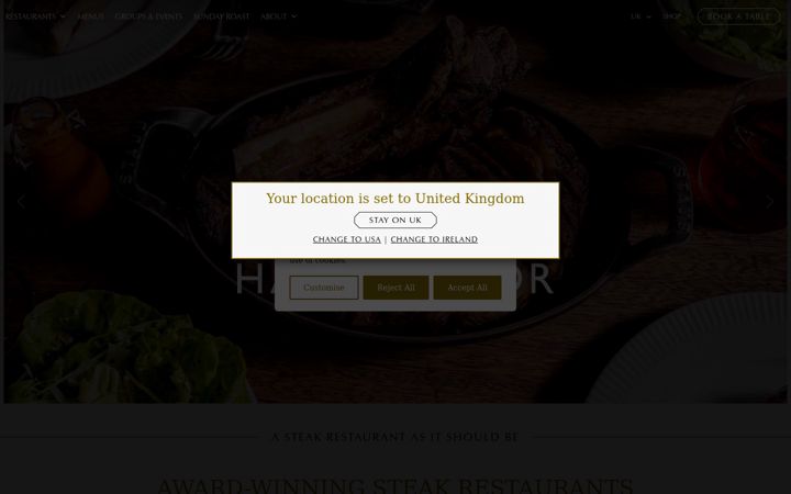 Screenshot of thehawksmoor.com