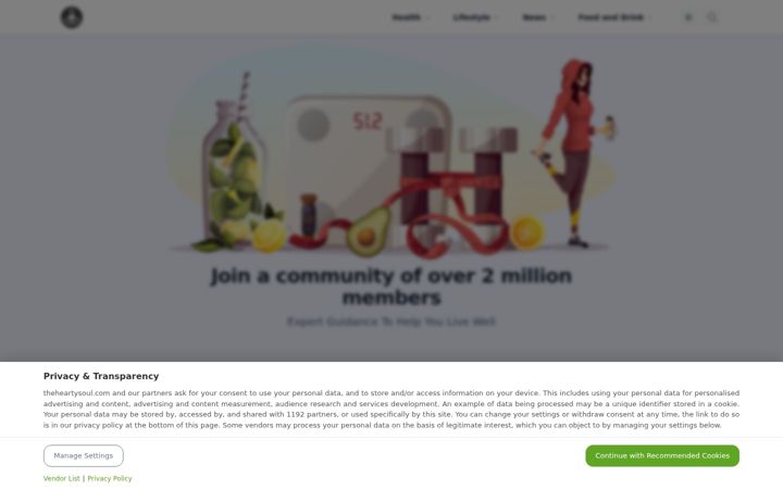 Screenshot of theheartysoul.com