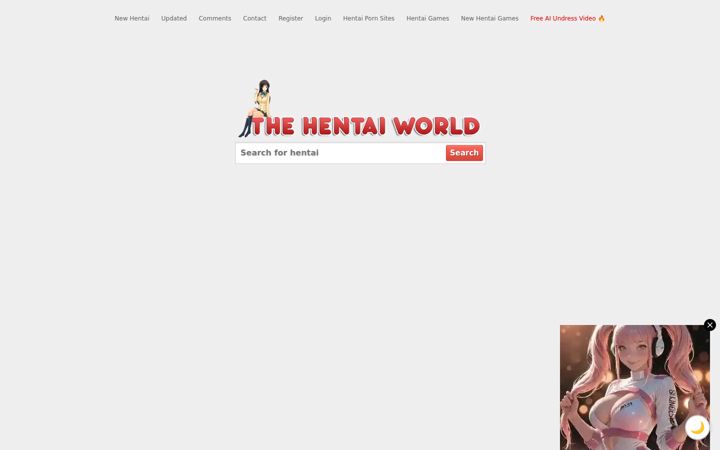 Screenshot of thehentaiworld.com