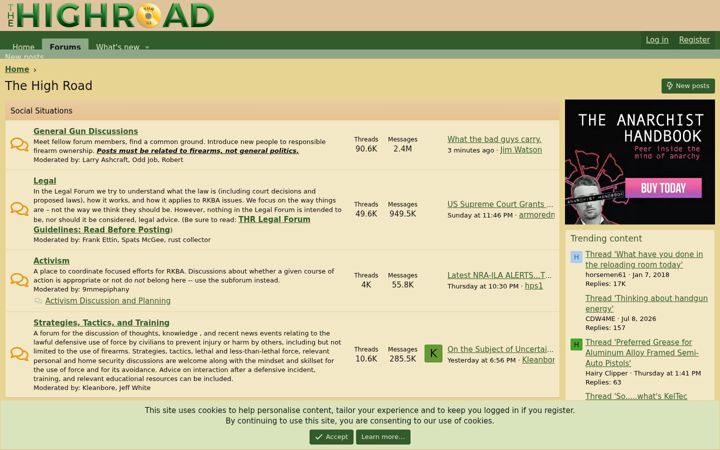 Screenshot of thehighroad.org