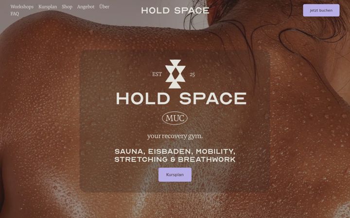 Screenshot of thehold.space