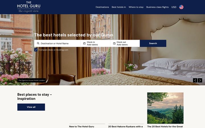 Screenshot of thehotelguru.com