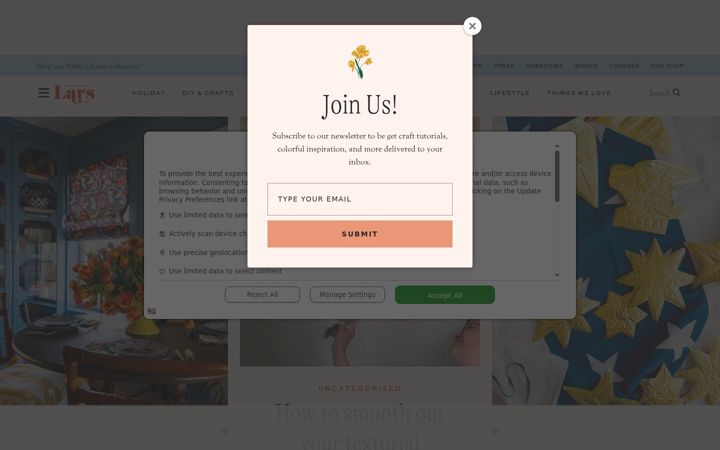 Screenshot of thehousethatlarsbuilt.com