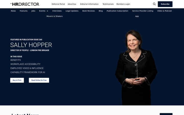 Screenshot of thehrdirector.com