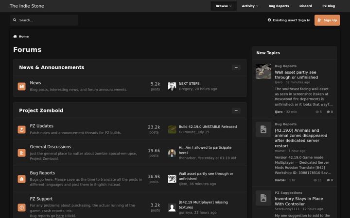 Screenshot of theindiestone.com