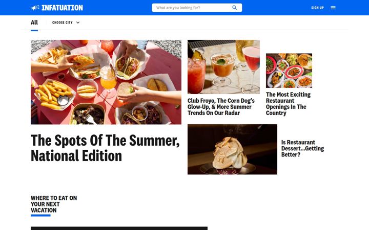 Screenshot of theinfatuation.com