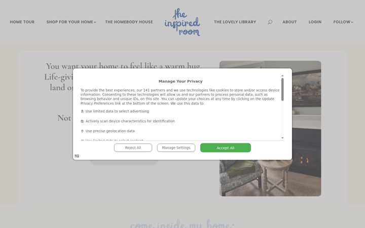 Képernyőkép: theinspiredroom.net