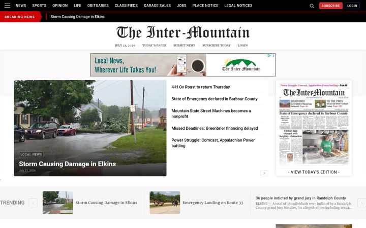 Screenshot of theintermountain.com