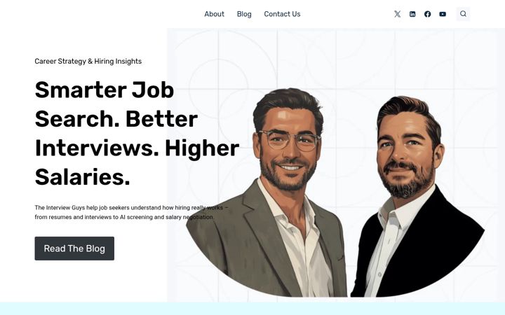Zrzut ekranu theinterviewguys.com