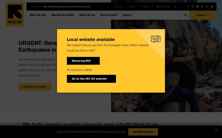 Screenshot of theirc.org