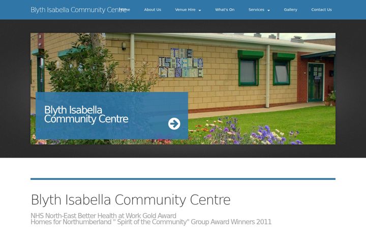 Snímek obrazovky theisabellacentre.org.uk