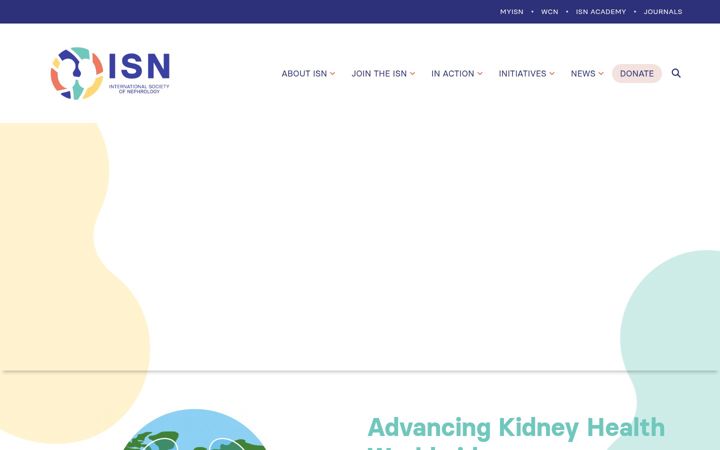 Screenshot of theisn.org