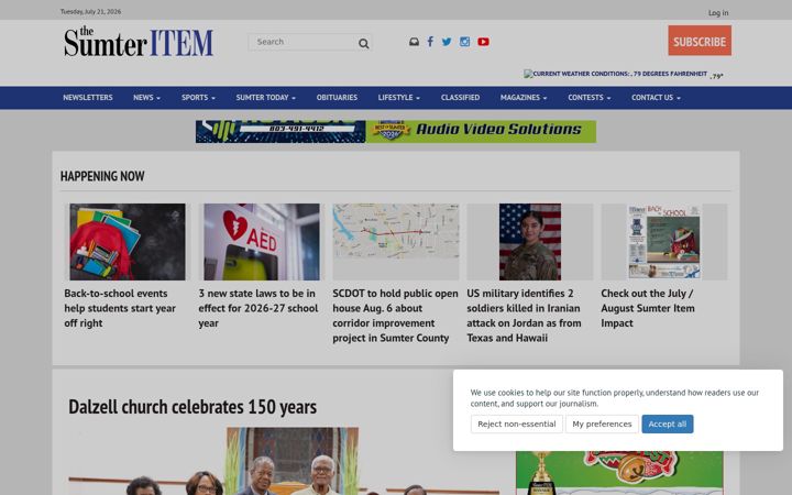 Screenshot of theitem.com