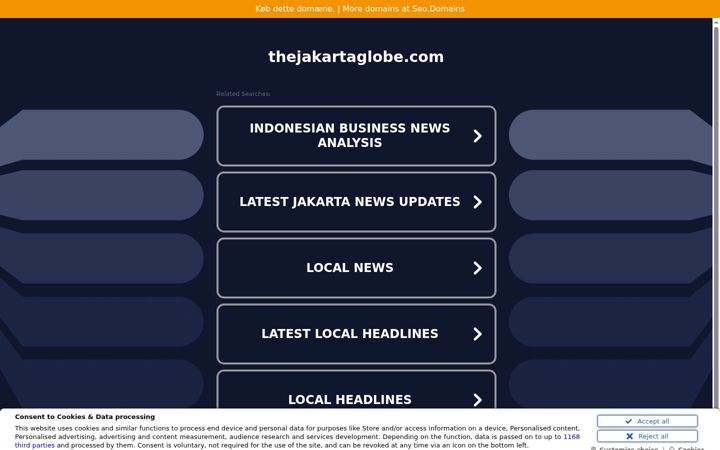 Screenshot of thejakartaglobe.com