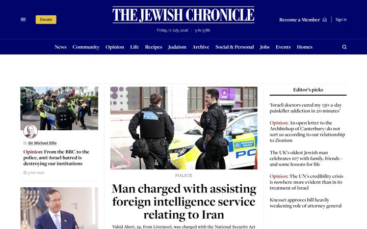 Screenshot di thejc.com