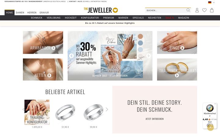 Screenshot of thejewellershop.com