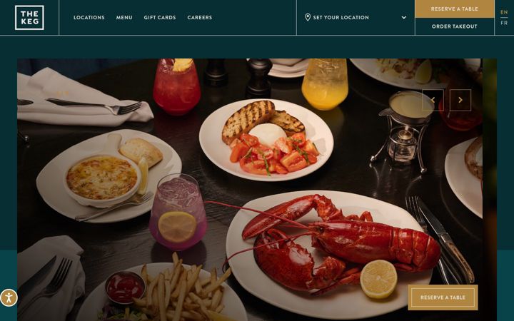 Captura de pantalla de thekeg.com