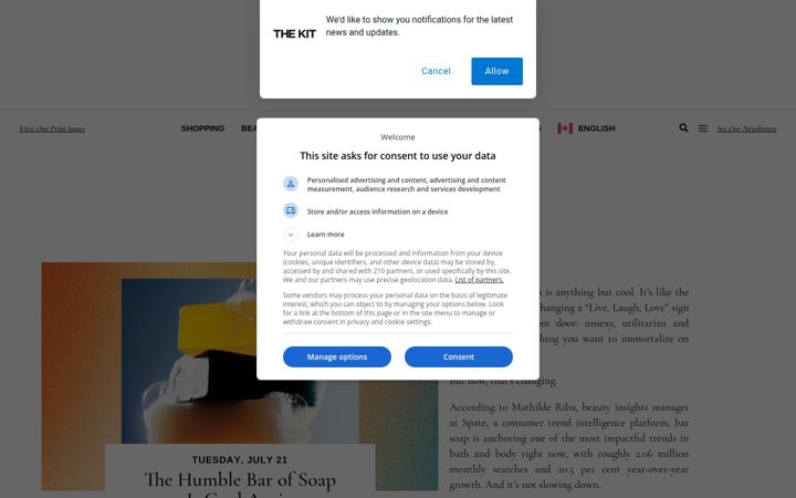 Screenshot of thekit.ca