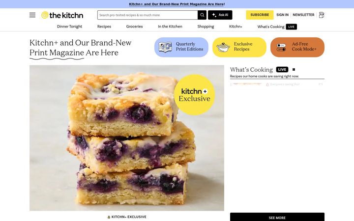 Screenshot ta' thekitchn.com