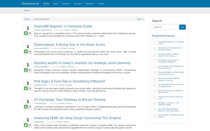 Screenshot of thekiwisocial.com