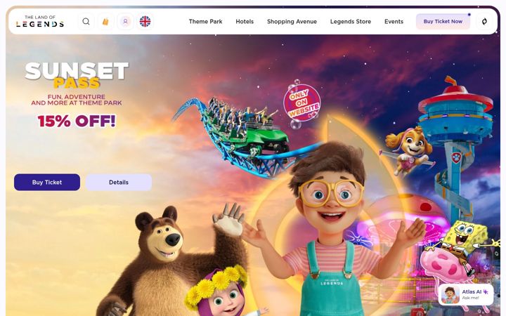 Screenshot of thelandoflegends.com