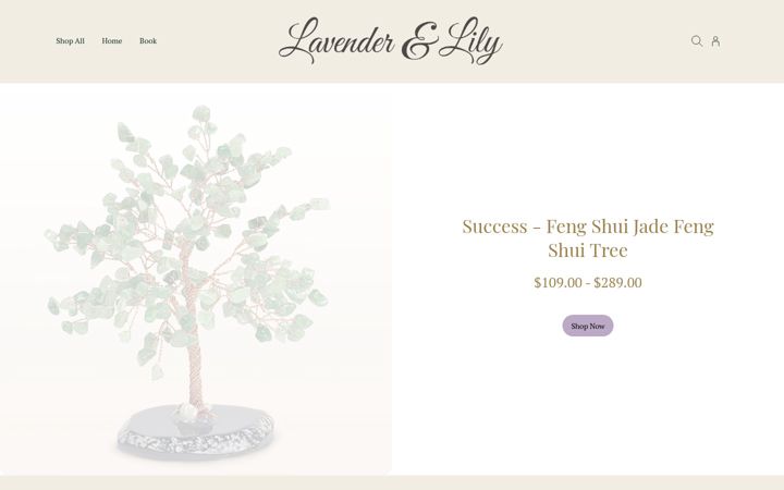 Screenshot of thelavenderandlily.com
