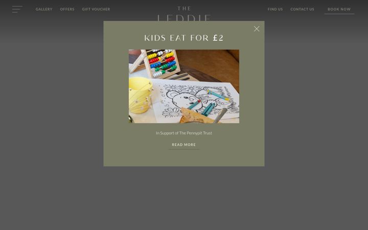 Screenshot of theleddie.com