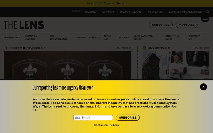 Képernyőkép: thelensnola.org