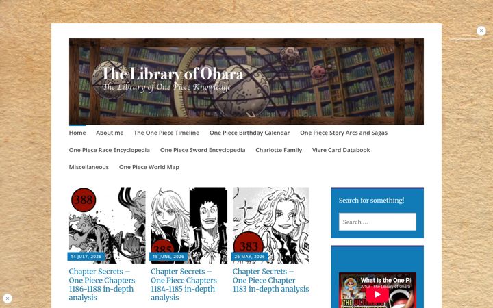 Screenshot του thelibraryofohara.com