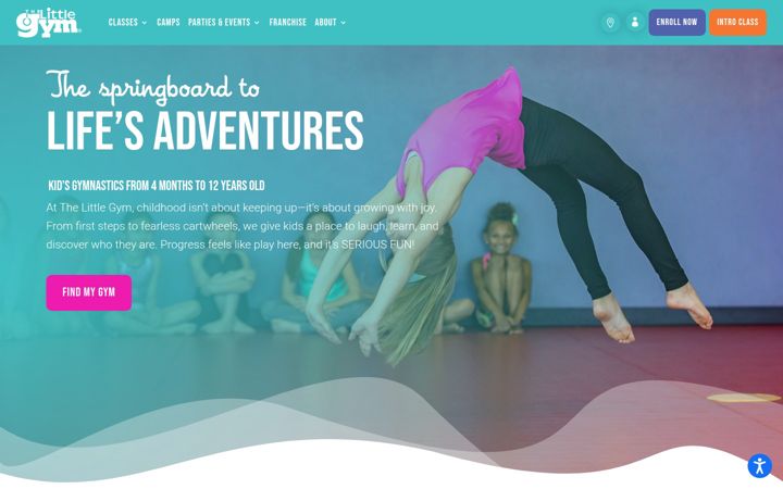 Ekrānuzņēmums no thelittlegym.com