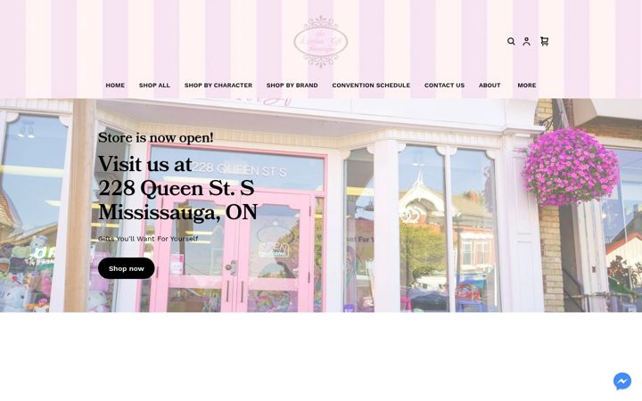 Skärmbild av thelittlestgiftboutique.com
