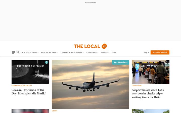 Screenshot of thelocal.at