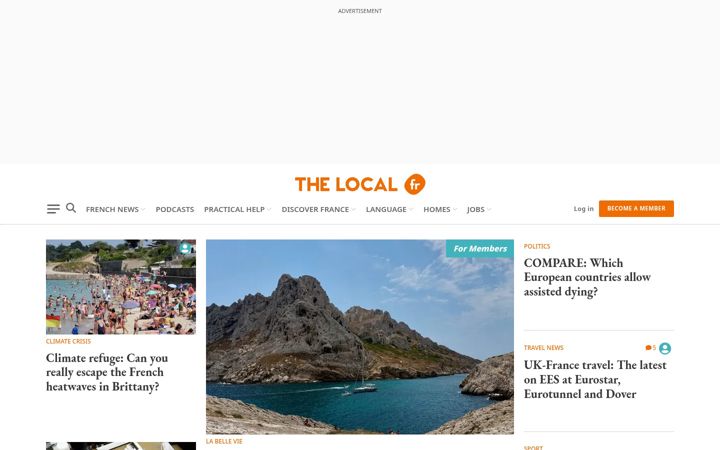 Ekraanipilt saidist thelocal.fr