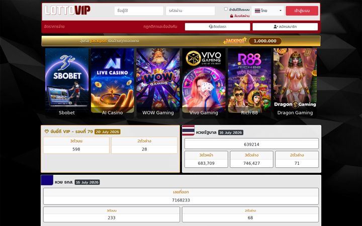 Screenshot of thelottovipz.com