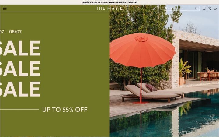 Screenshot of themasie.com