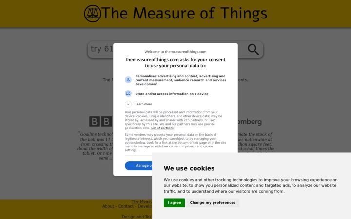 Screenshot of themeasureofthings.com