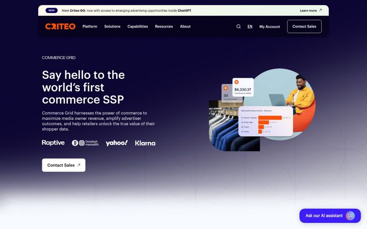 Screenshot of themediagrid.com