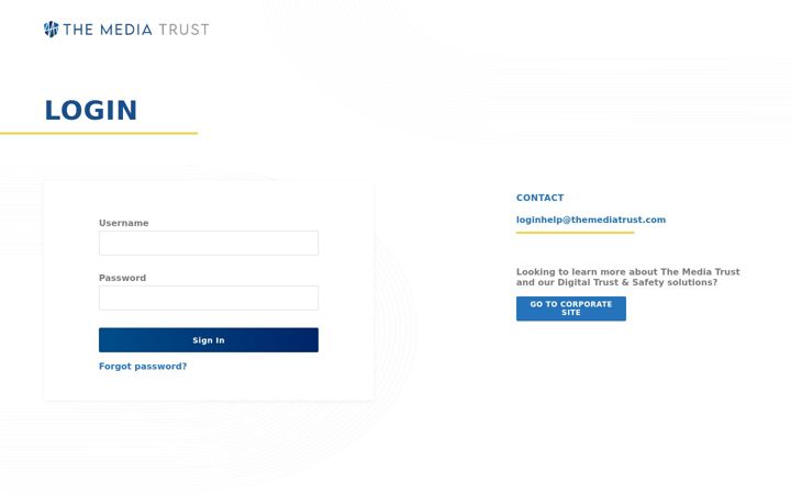 Screenshot of themediatrust.com