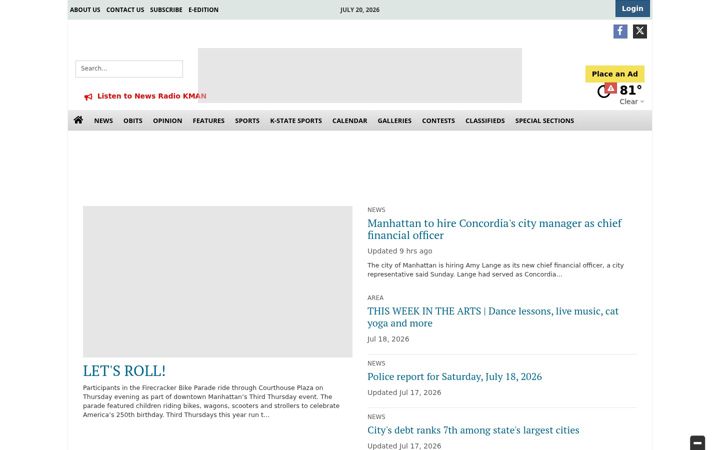 Screenshot of themercury.com