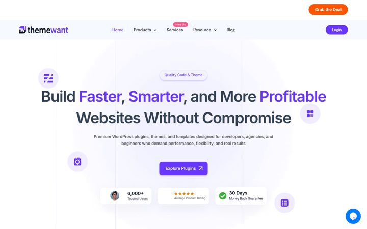 Screenshot of themewant.com