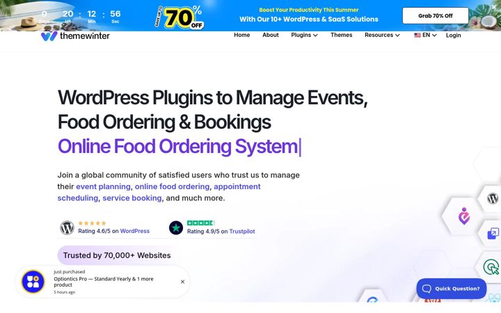 Screenshot of themewinter.com